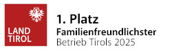 Familienfreundlichster Betrieb Tirols 2025